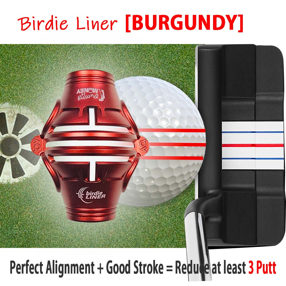 Birdie Golf Ball Liner[Burgundy]