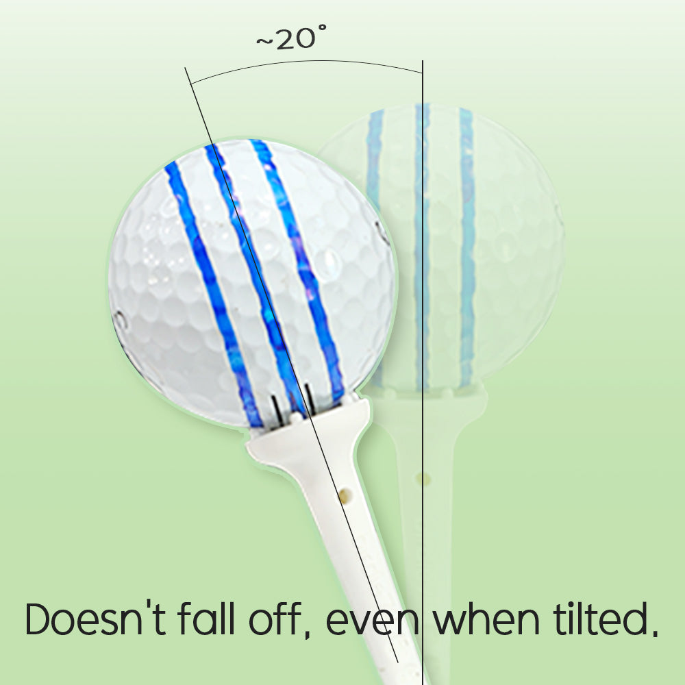 Big Easy White Golf Tee (12 Tees + 12 Stoppers)