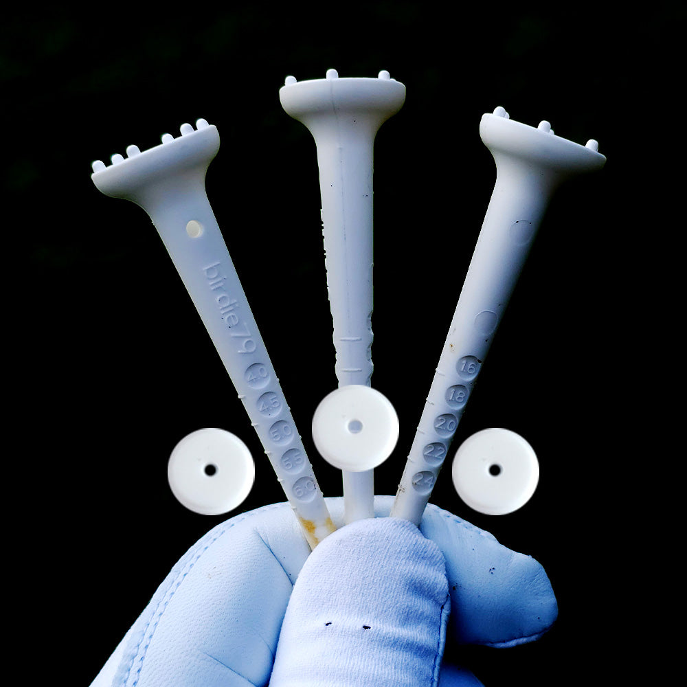 Big Easy White Golf Tee (12 Tees + 12 Stoppers)