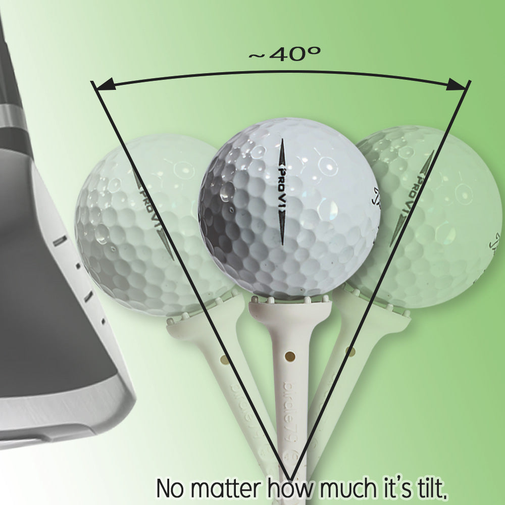 Big Easy White Golf Tee (12 Tees + 12 Stoppers)